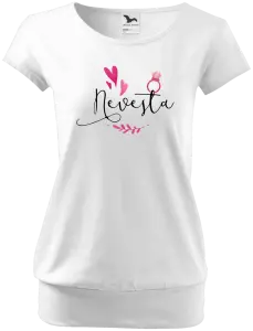 Dámske tričko Nevěsta - srdíčka a lístečky - kopie