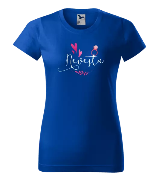 Dámske tričko Nevěsta - srdíčka a lístečky - kopie