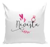 Vankúš Nevěsta - srdíčka a lístečky - kopie