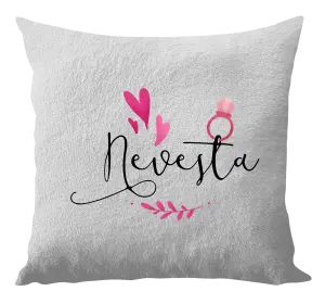 Vankúš Nevěsta - srdíčka a lístečky - kopie