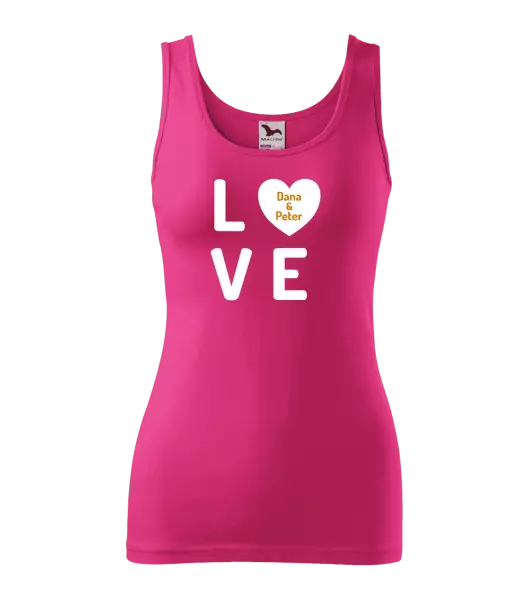 Dámske tielko Love se jmény - kopie