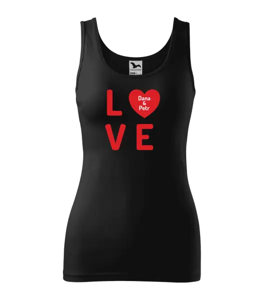 Dámske tielko Love se jmény - kopie