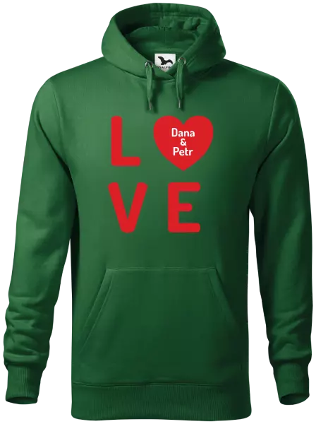 Pánska mikina Love se jmény - kopie