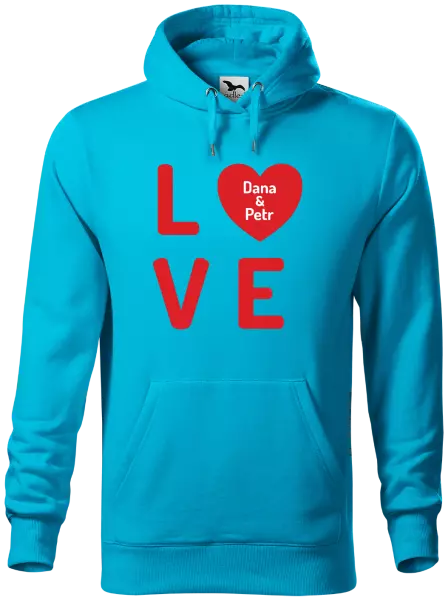 Pánska mikina Love se jmény - kopie