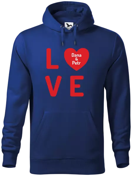 Pánska mikina Love se jmény - kopie