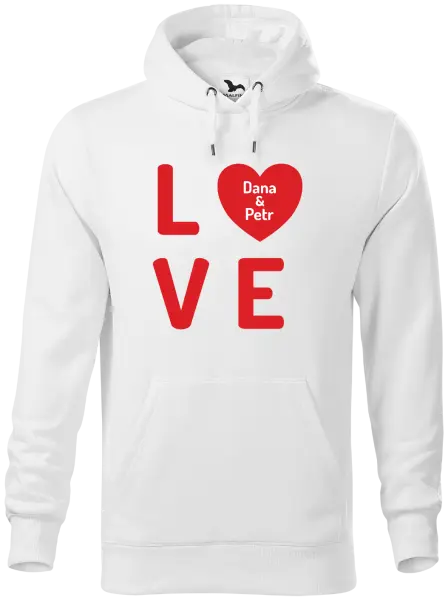 Pánska mikina Love se jmény - kopie