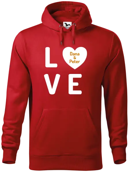 Pánska mikina Love se jmény - kopie