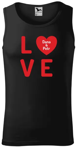 Pánske tielko Love se jmény - kopie