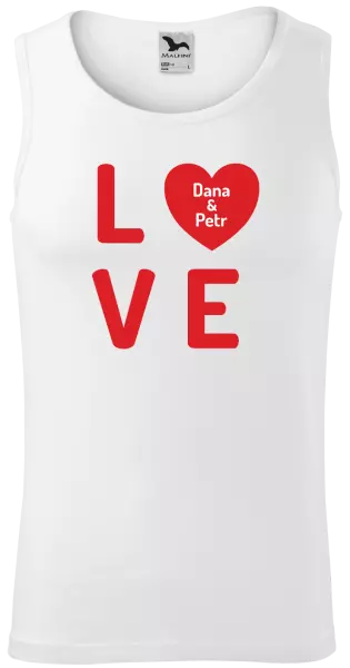 Pánske tielko Love se jmény - kopie