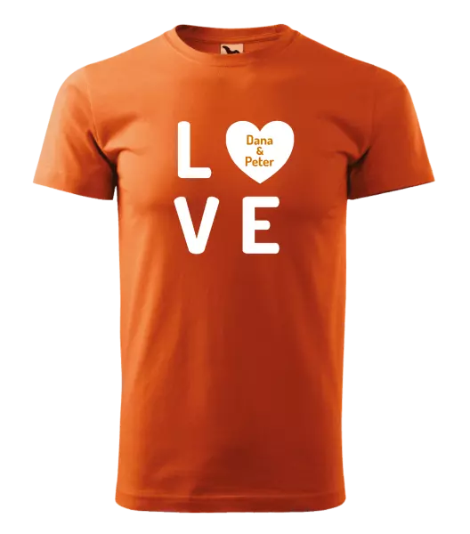 Pánske tričko Love se jmény - kopie
