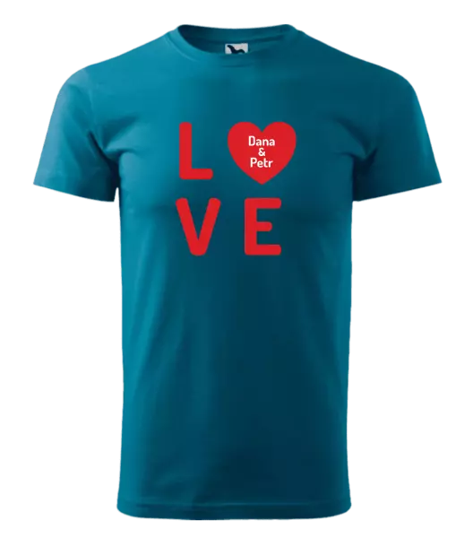 Pánske tričko Love se jmény - kopie