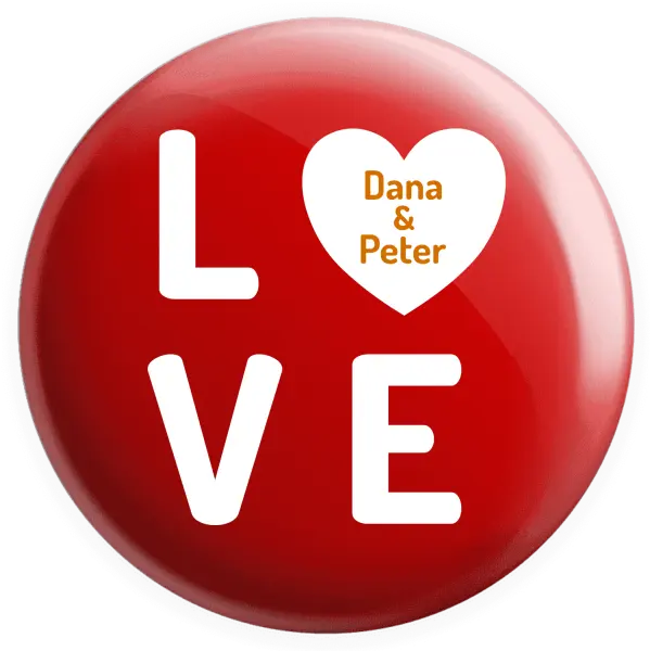 Placka Love se jmény - kopie