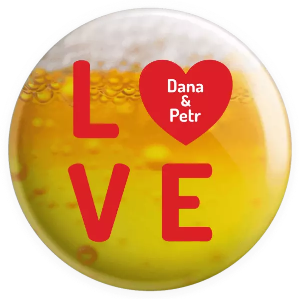 Placka Love se jmény - kopie