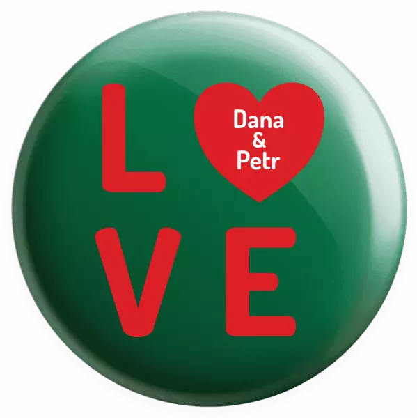 Placka Love se jmény - kopie
