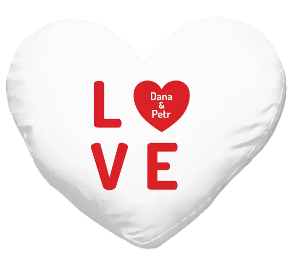 Vankúš Love se jmény - kopie