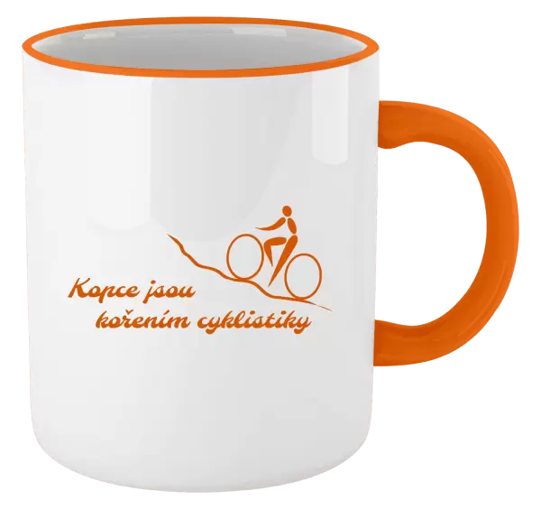 Hrnek Kopce jsou kořením cyklistiky