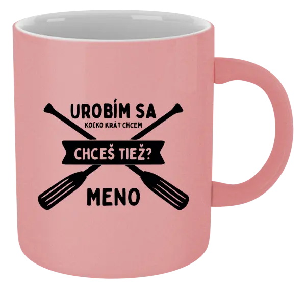 Hrnček metalický Udělám se kolikrát chci, chceš taky? - kopie