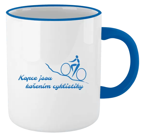 Hrnek Kopce jsou kořením cyklistiky