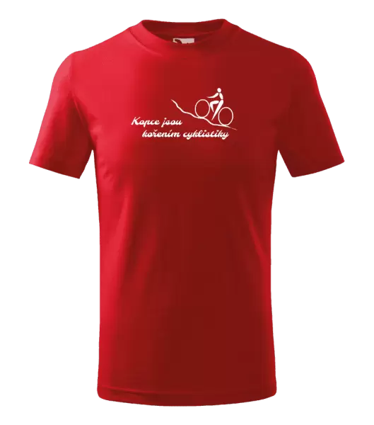 Dětské tričko Kopce jsou kořením cyklistiky