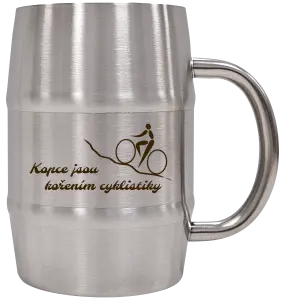 Nerezový chladicí půllitr Kopce jsou kořením cyklistiky