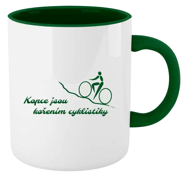 Hrnek Kopce jsou kořením cyklistiky