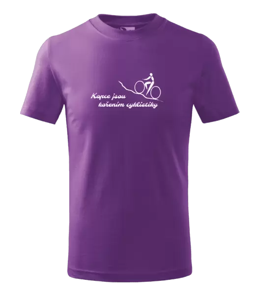 Dětské tričko Kopce jsou kořením cyklistiky