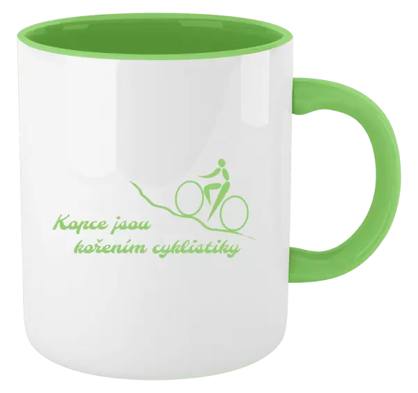 Hrnek Kopce jsou kořením cyklistiky