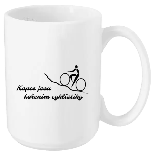 Hrnek Kopce jsou kořením cyklistiky