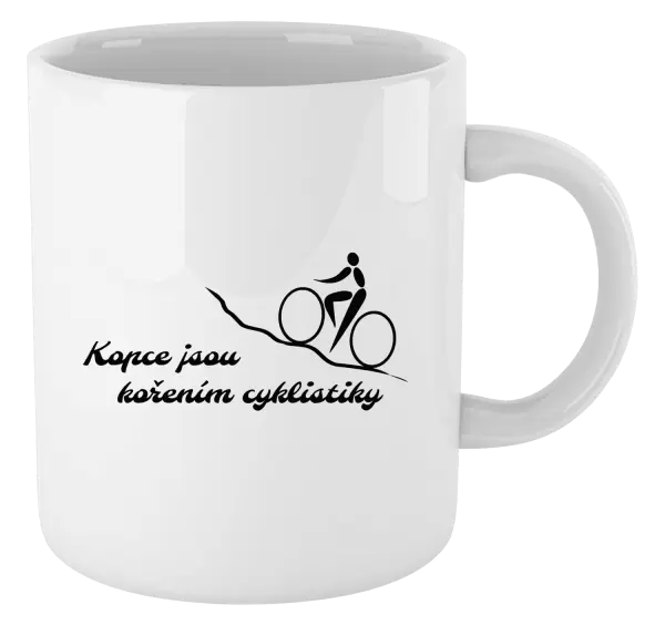 Hrnek Kopce jsou kořením cyklistiky