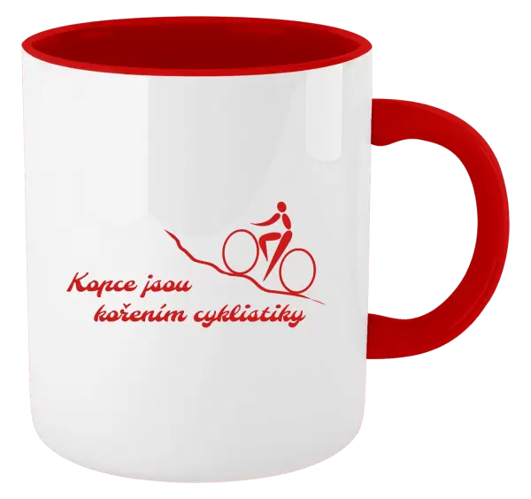 Hrnek Kopce jsou kořením cyklistiky
