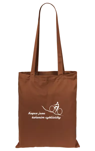 Látková taška Kopce jsou kořením cyklistiky