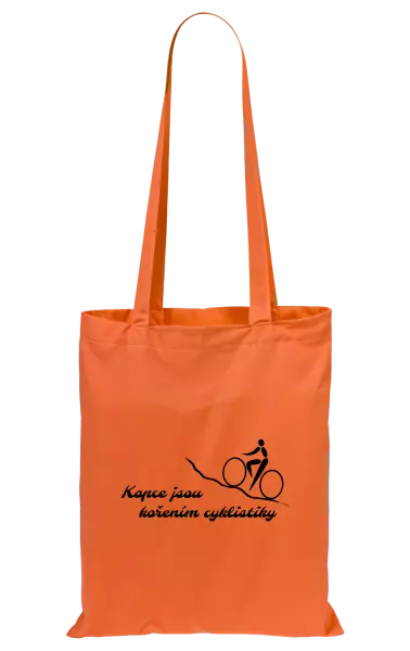 Látková taška Kopce jsou kořením cyklistiky