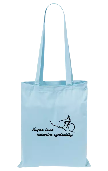 Látková taška Kopce jsou kořením cyklistiky