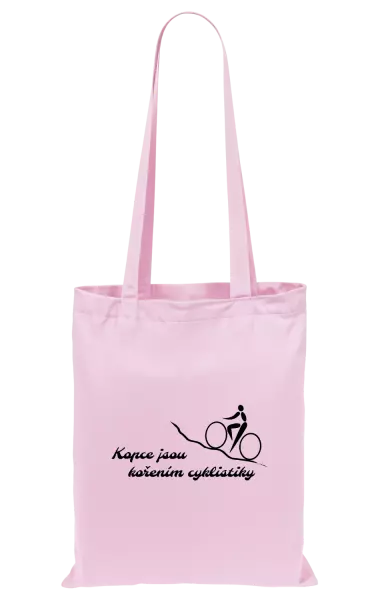 Látková taška Kopce jsou kořením cyklistiky