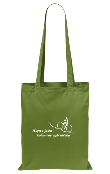 Látková taška Kopce jsou kořením cyklistiky