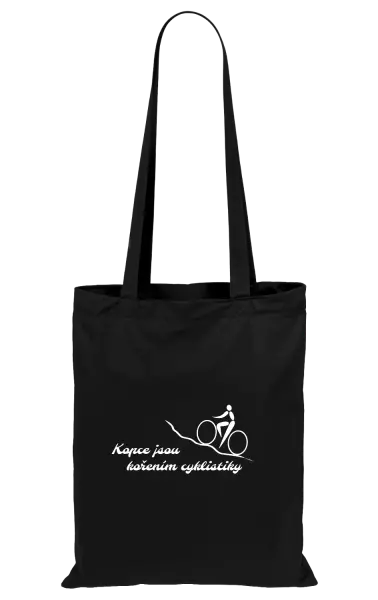 Látková taška Kopce jsou kořením cyklistiky