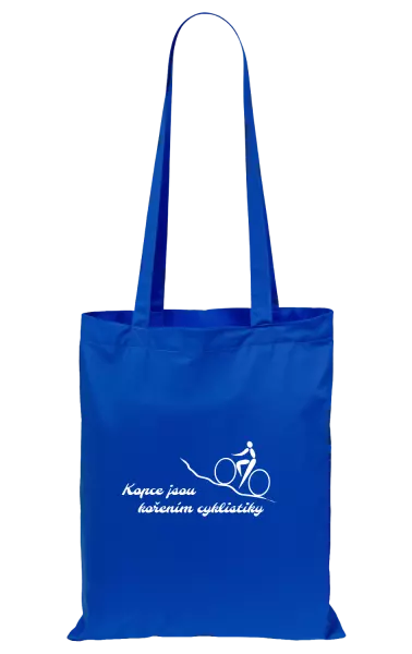 Látková taška Kopce jsou kořením cyklistiky