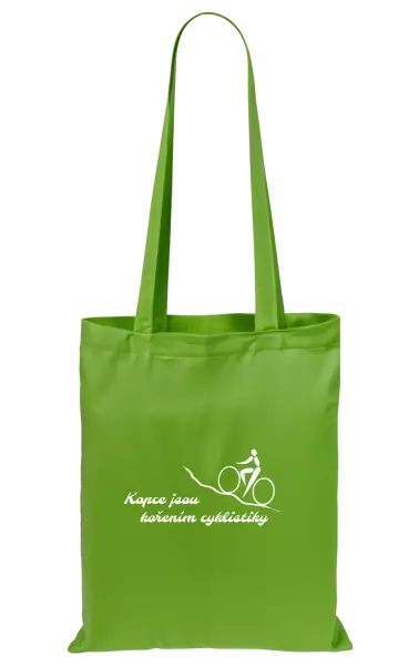 Látková taška Kopce jsou kořením cyklistiky