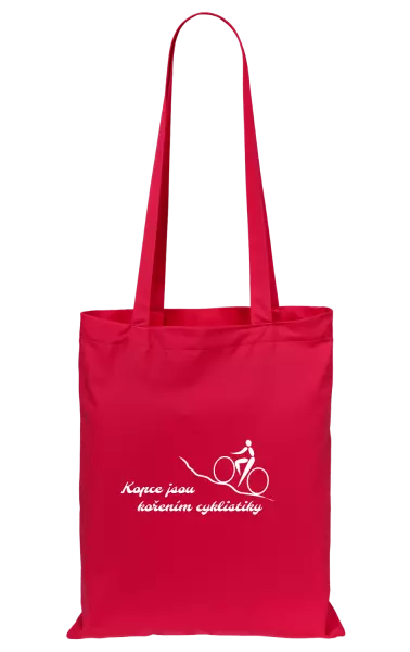 Látková taška Kopce jsou kořením cyklistiky