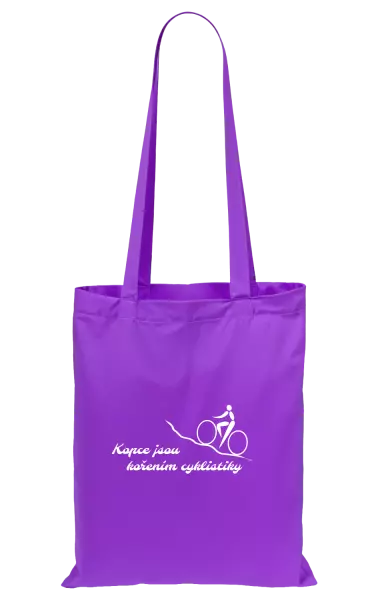 Látková taška Kopce jsou kořením cyklistiky