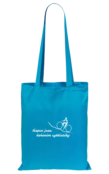 Látková taška Kopce jsou kořením cyklistiky