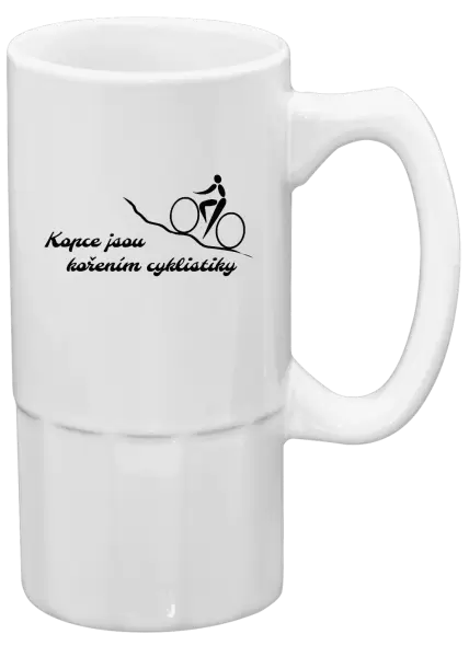 Půllitr Kopce jsou kořením cyklistiky