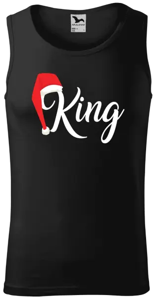 Pánske vianočné tielko Vánoční čepice - King - kopie