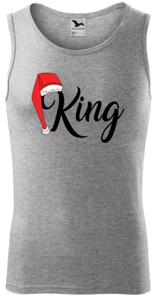 Pánske vianočné tielko Vánoční čepice - King - kopie