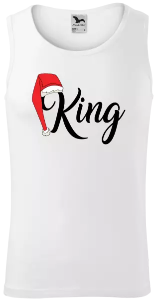 Pánske vianočné tielko Vánoční čepice - King - kopie