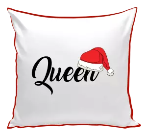 Vianočný vankúš Vánoční čepice - Queen - kopie