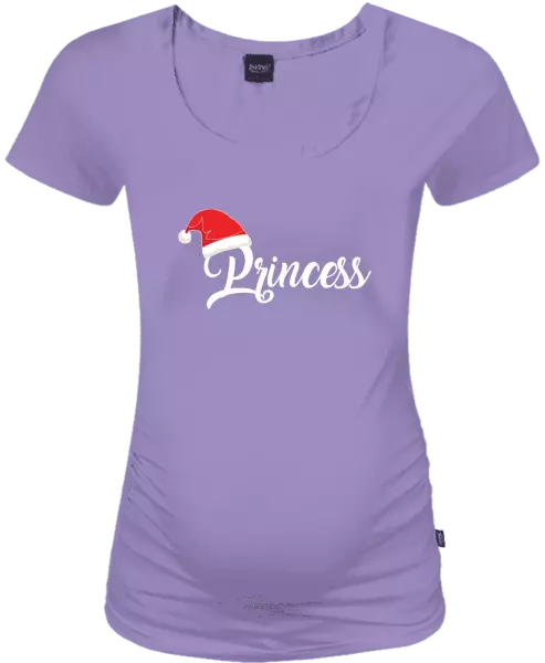 Vianočné tehotenské tričko Vánoční čepice - Princess - kopie