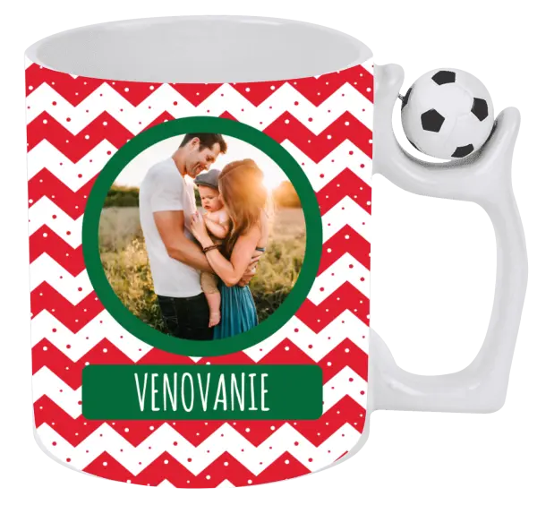 Vianočný hrnček Červenobílé pruhy - kopie