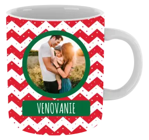 Vianočný hrnček Červenobílé pruhy - kopie