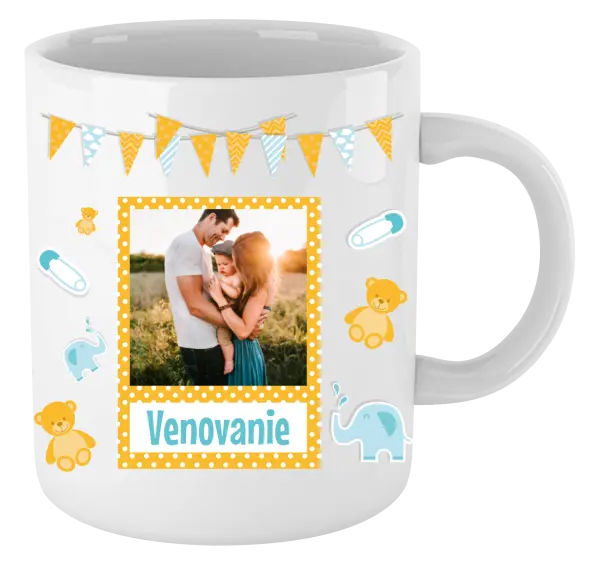 Vianočný hrnček Medvídci a sloni - kopie